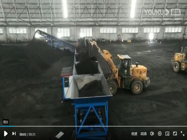 广东移动式配煤机设备安装完成